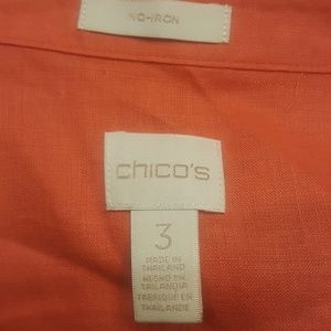 Chico's Tops - Chico's 3/4 Sleeve Linen Blouse Chico's Tops - Chico's 3/4 Sleeve Linen Blouse